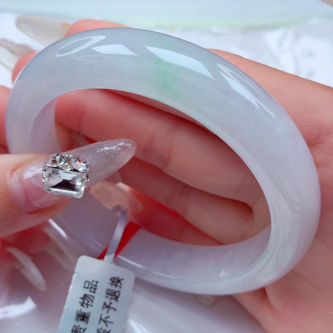 翡翠手镯未镶嵌天然缅甸翡翠A货手镯 8号