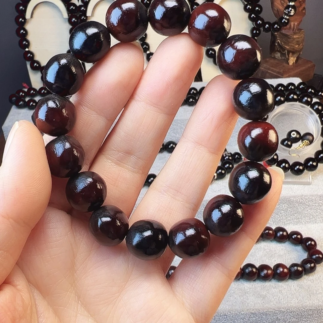 精品手串卡15毫米16颗籽红色手串