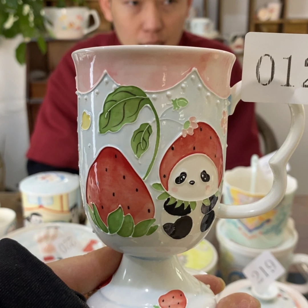 瓷片景德镇釉下彩手绘