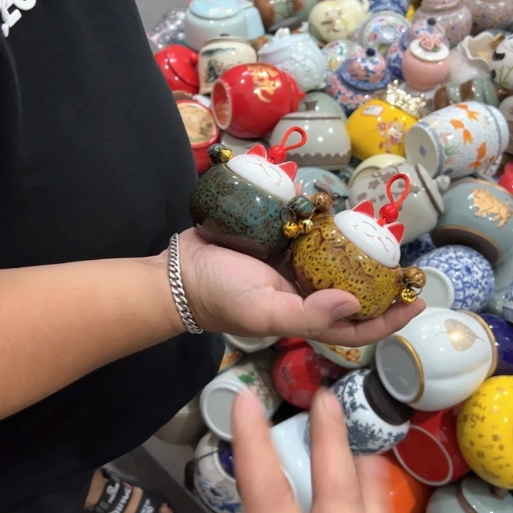 瑕疵福利品陶瓷茶叶罐介意勿拍