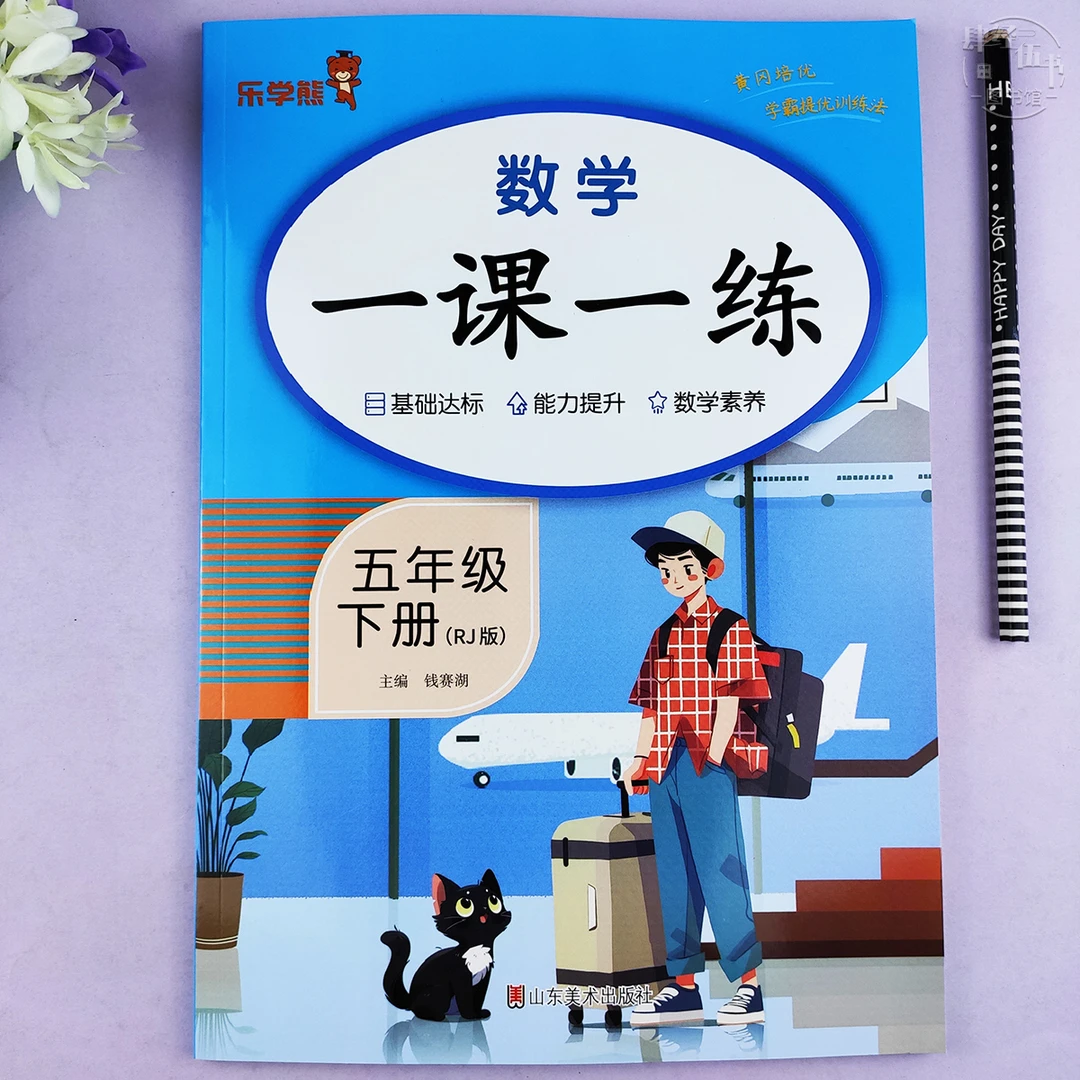 数学五年级下册同步练习册人教版五年级随堂课课练数学一课一练习