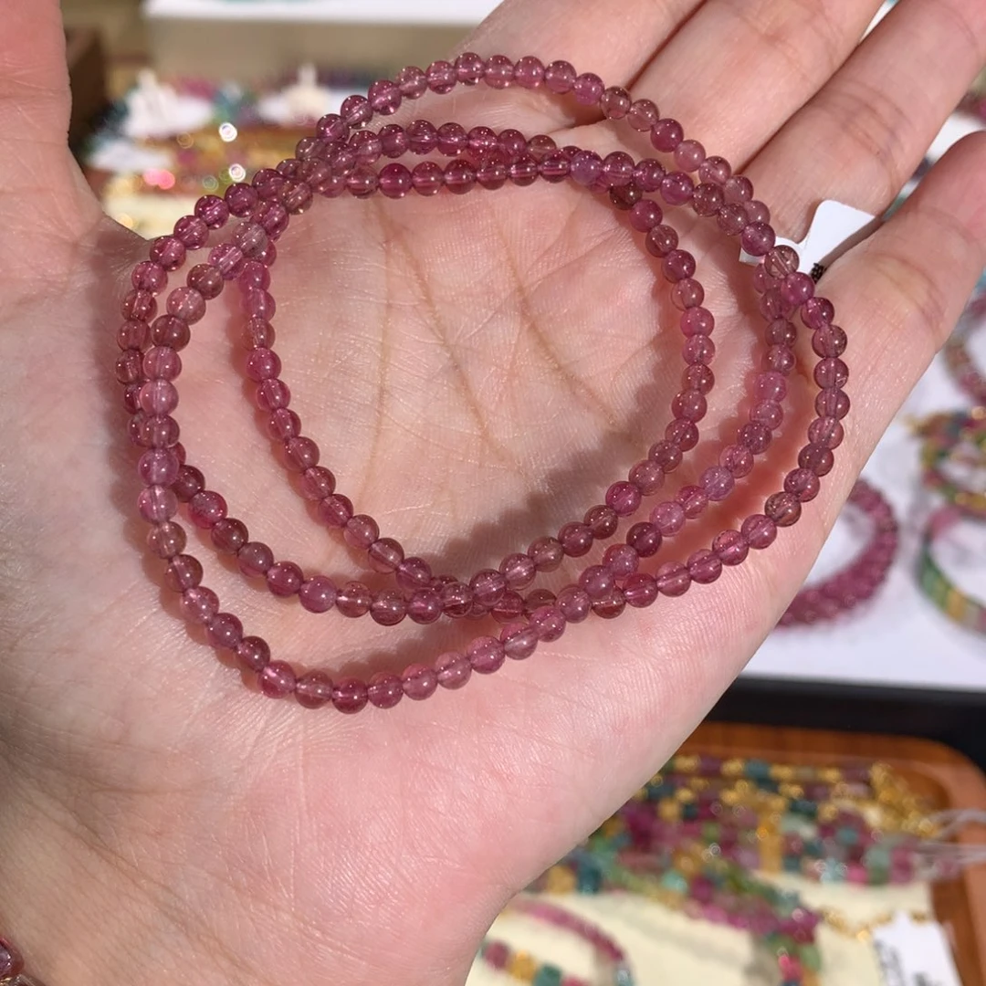 碧玺未镶嵌手串手链