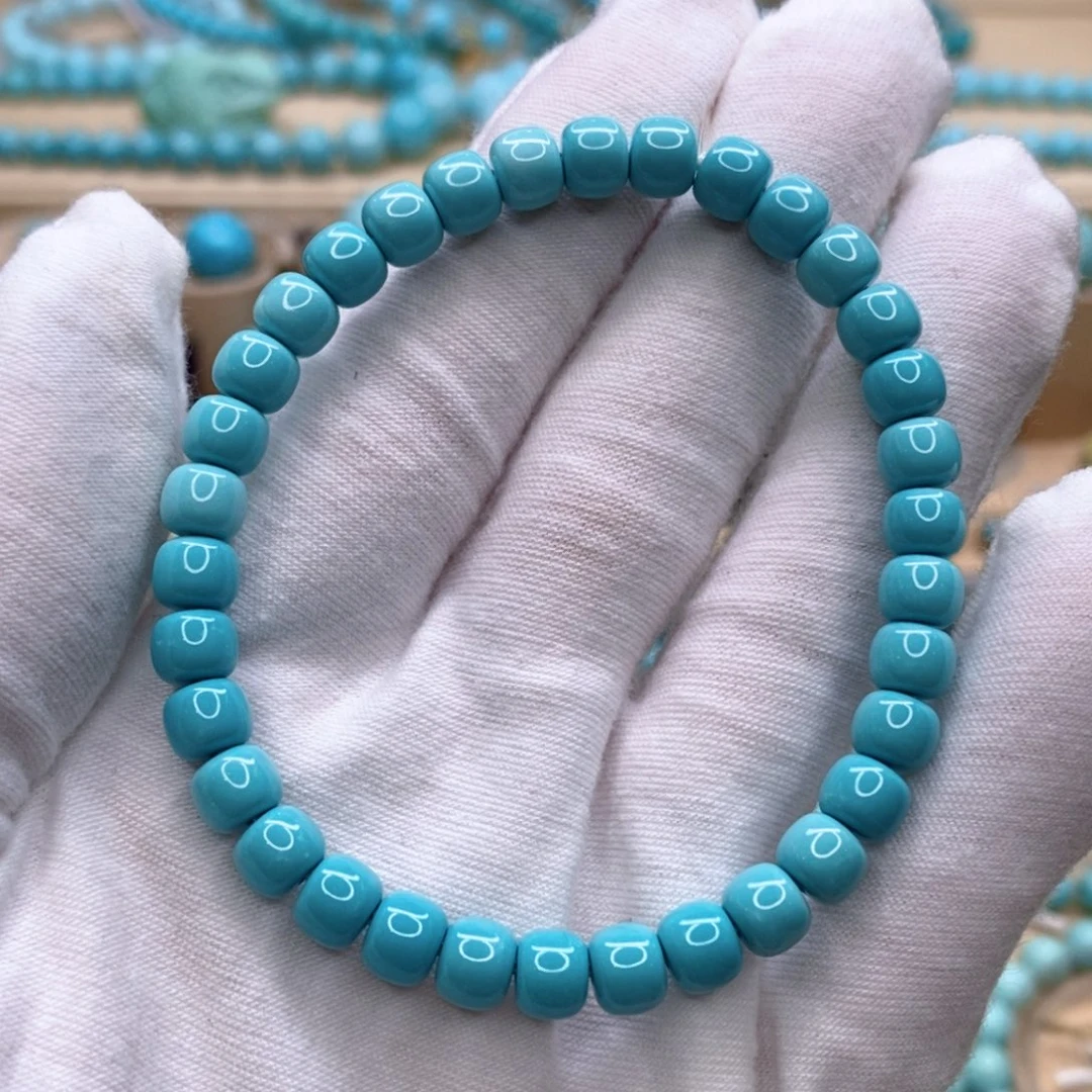 绿松石未镶嵌珠宝奇石6.5mm