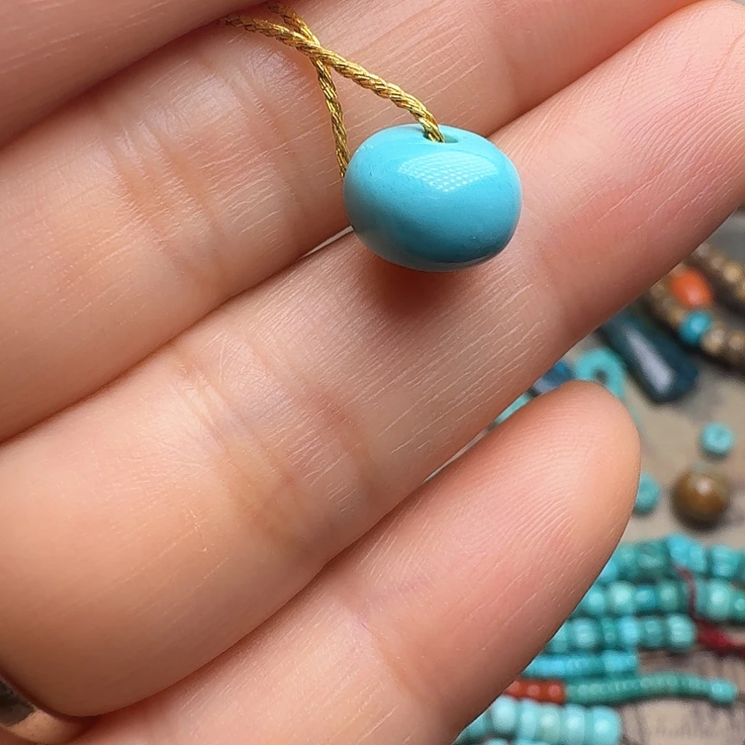 绿松石未镶嵌吊坠(不含链)