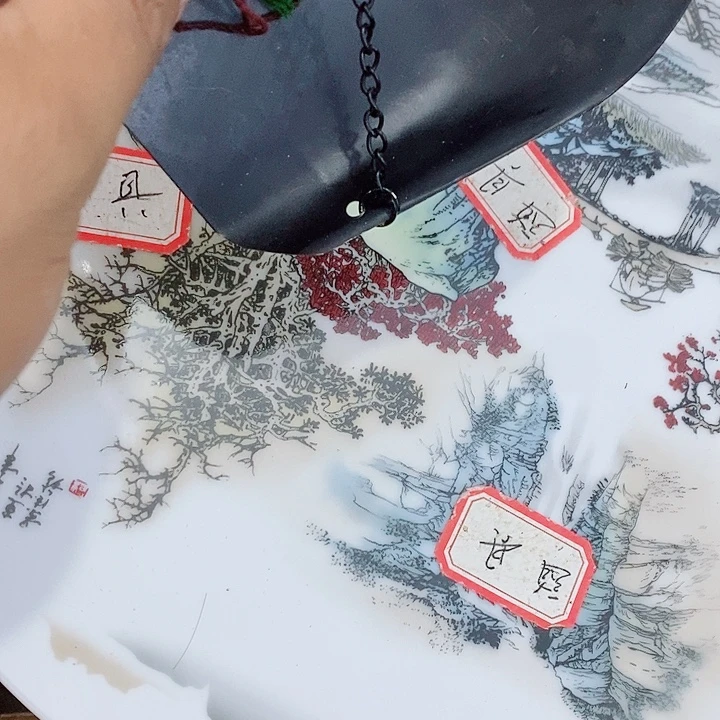 好***莲瓷片工艺品瓷片瓷片