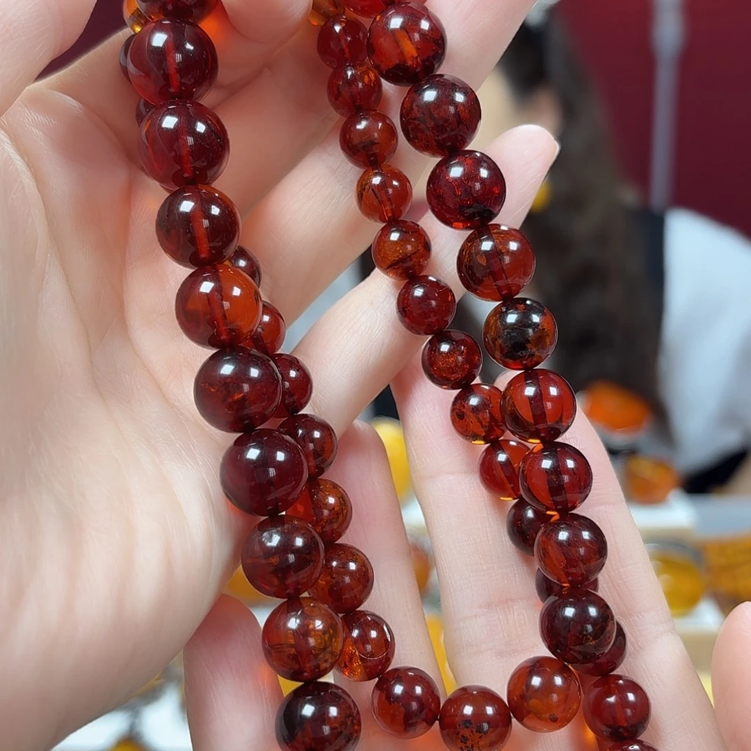 琥珀未镶嵌颈饰项链