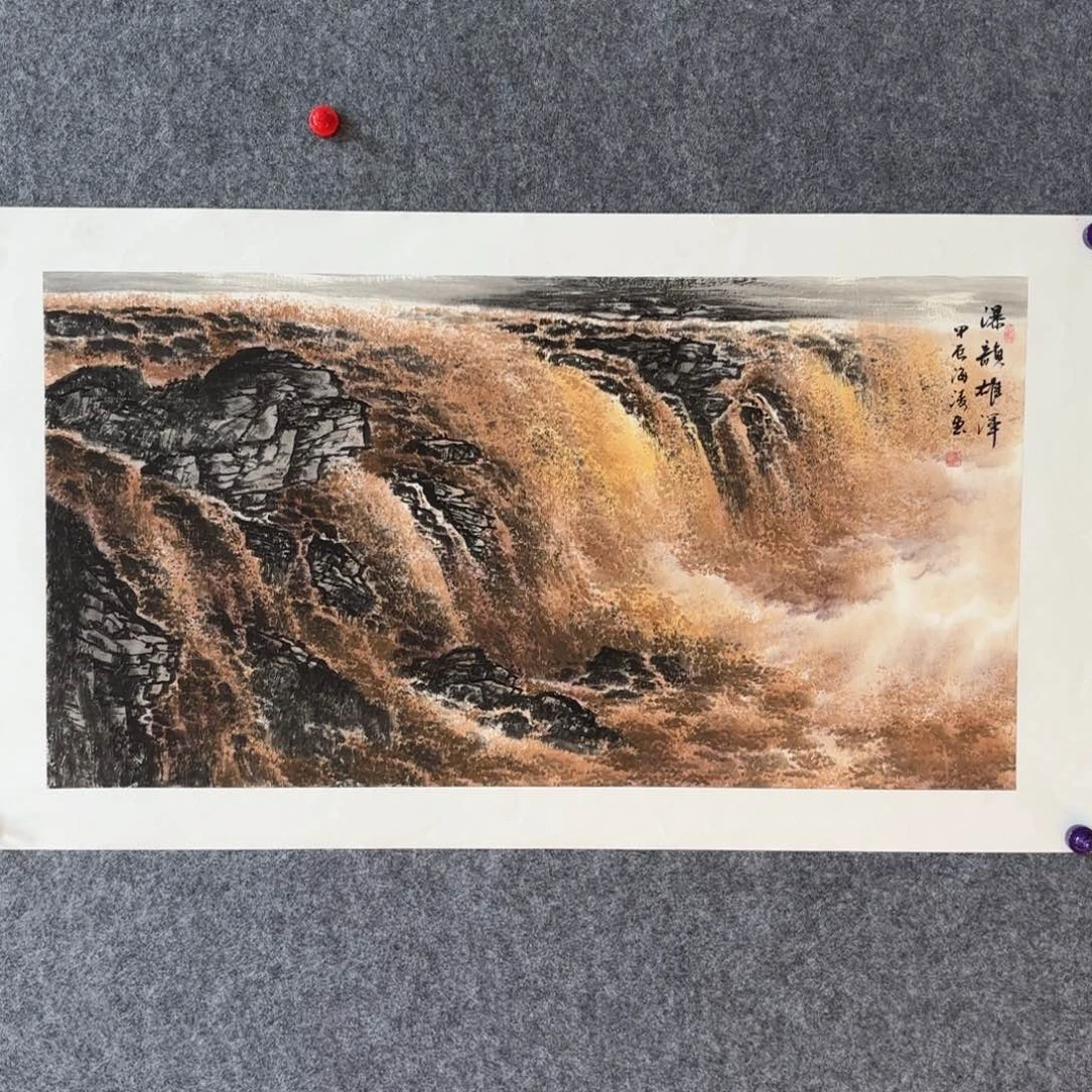 国画国画作品李海涛山水精品手绘