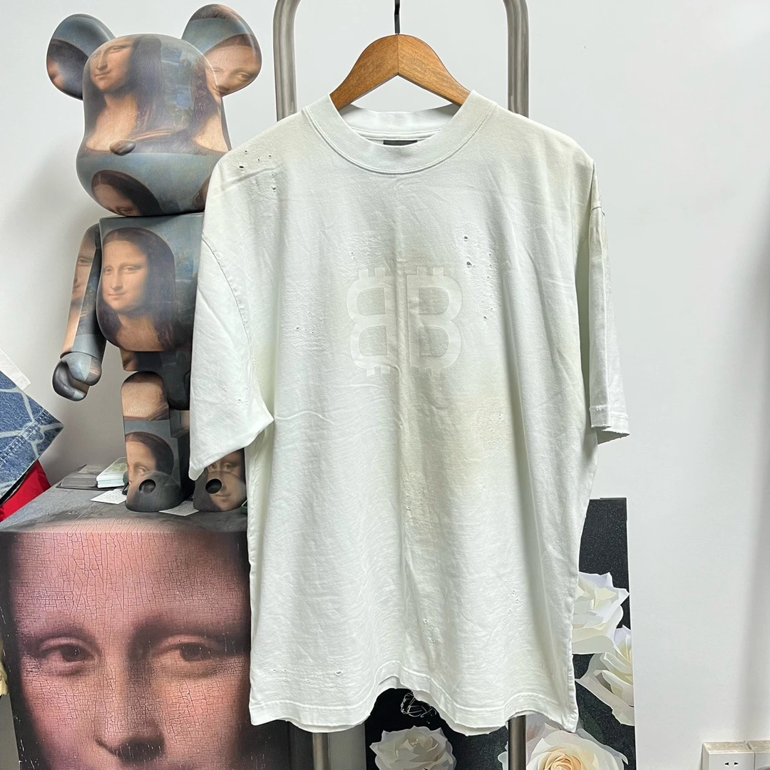 99新 Balenciaga/巴黎世家 比特币短袖 N1701尺码：M衣长76胸围58