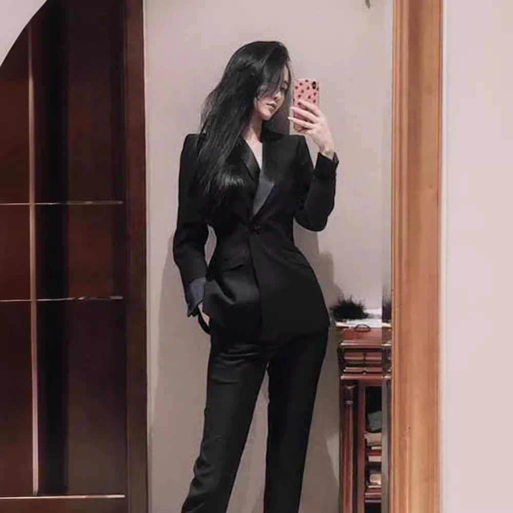 干练气质西装套装女装小个子显高职业装女神范高端高级感两件套女