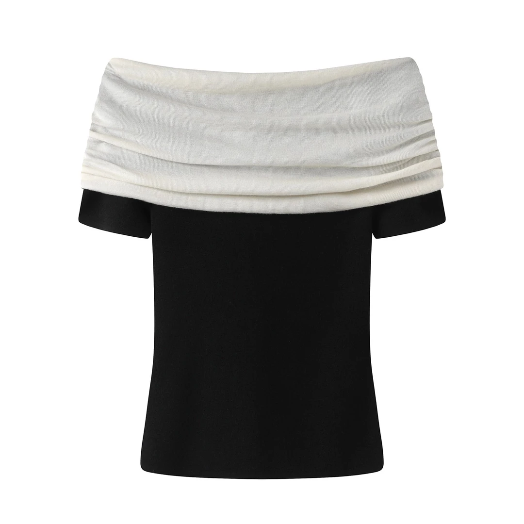 艾家秋季水洗毛针织衫白色长袖针织衫毛衣上衣保暖国风AR803059