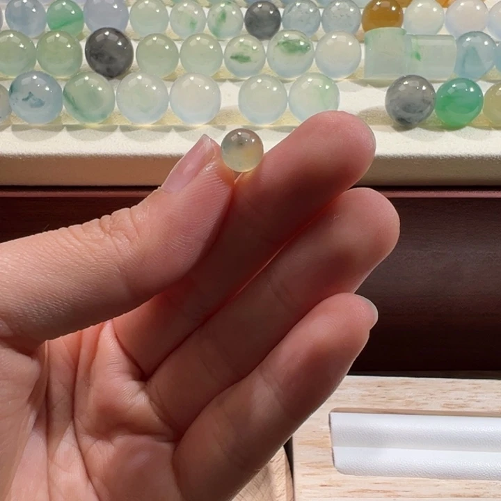 翡翠散珠天然缅甸翡翠A货7.1