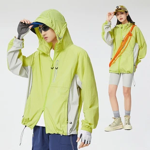 山系轻薄凉感衣女透气原纱冰丝服男防紫外线UPF50+皮肤衣防晒衣