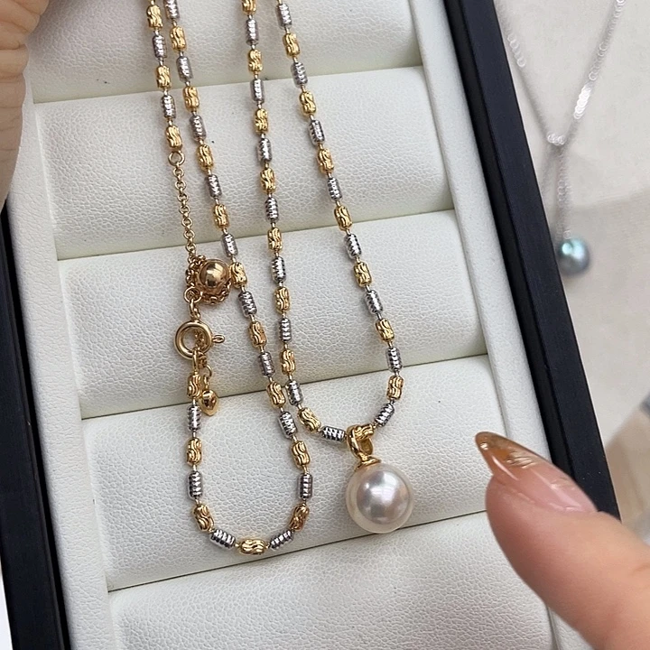 颈饰银S925镶嵌海水珍珠