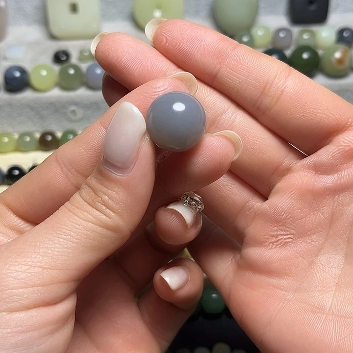 未镶嵌手链和田玉蓝**玉