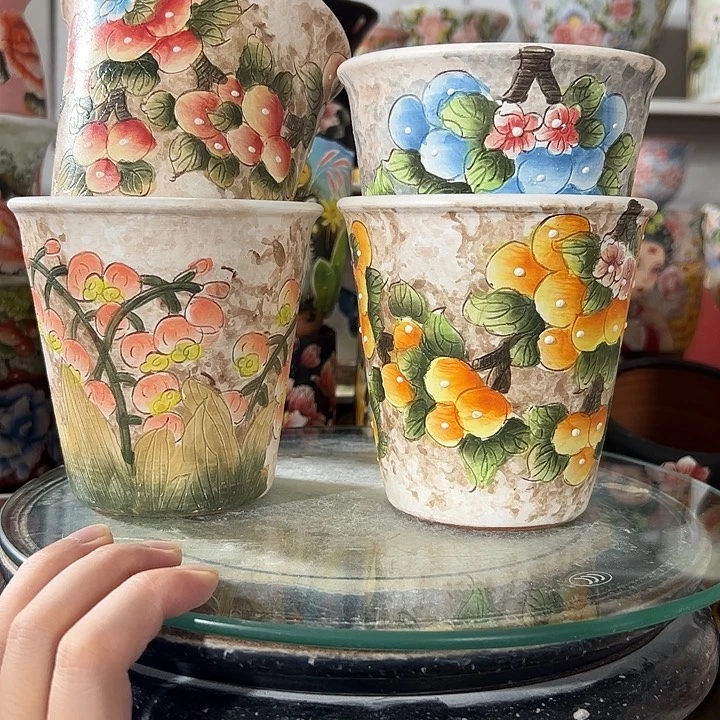 静****景德镇手绘花盆里面的高级盆
