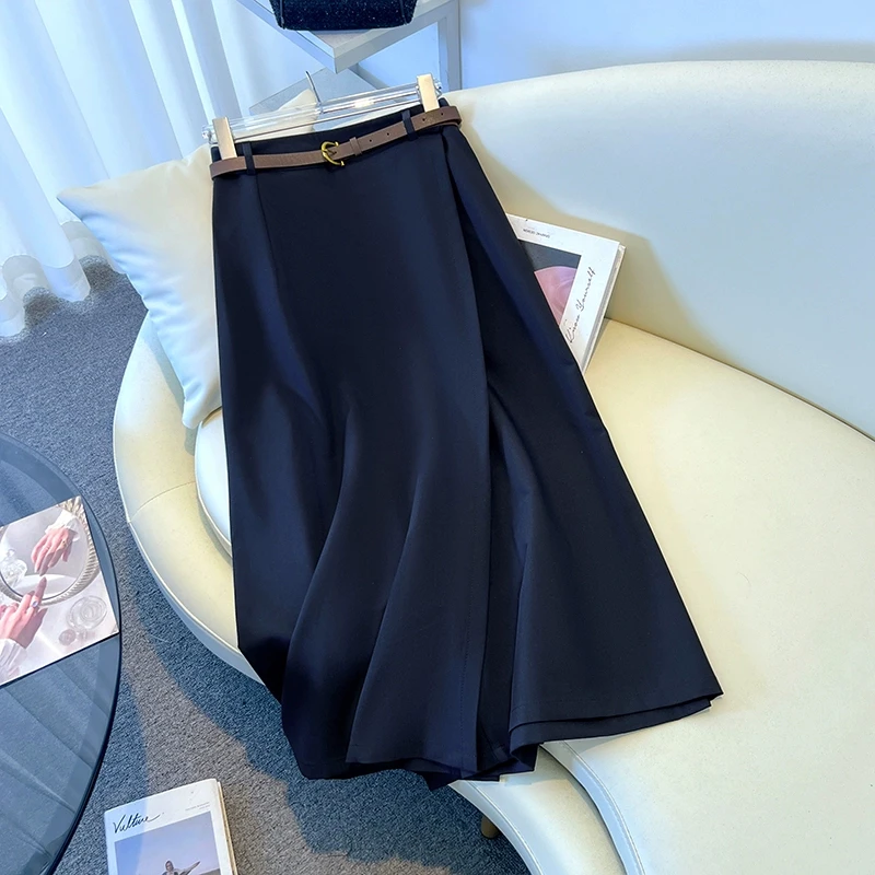 拉夏贝尔西装裙裤女爆款裤子2025新款秋冬高腰显瘦九分休闲阔腿裤