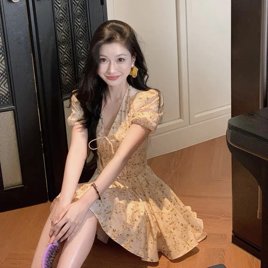 【清仓no退no换】CBY【初恋小黄花】连衣裙