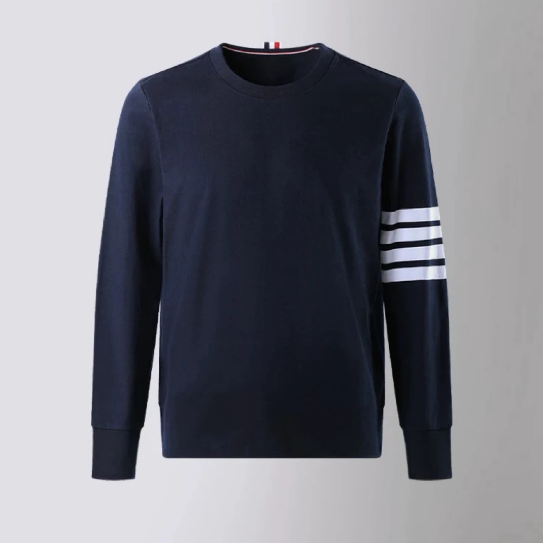 【官方正品】汤姆布郎THOMBRONMAN纯棉圆领长袖T恤打底卫衣秋冬休闲