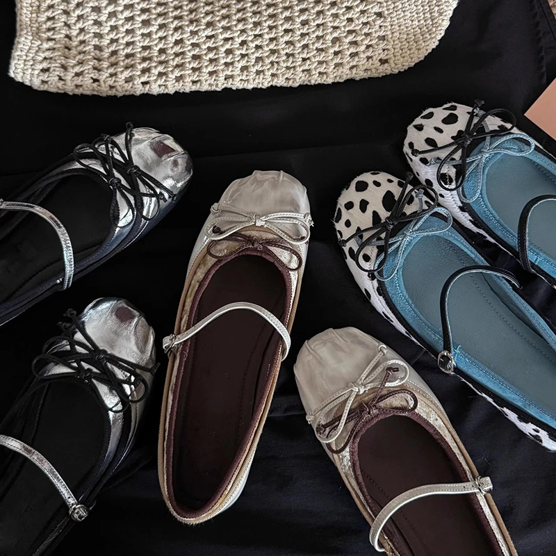 晚晚小香风低帮鞋2025夏季新款法式仙女风蝴蝶结玛丽珍气质单鞋女