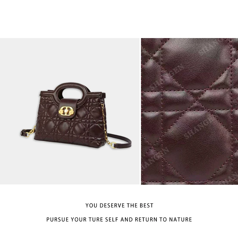 【尚恩CC】BF-66633-酒红色-轻奢时尚百搭新款女包