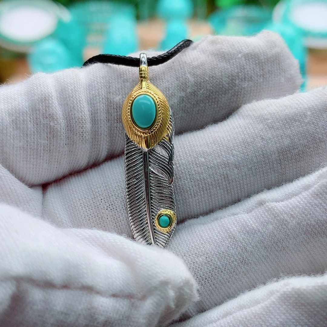 绿松石银S925镶嵌配饰