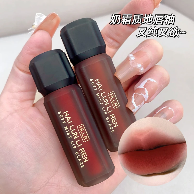 唇釉哑光雾面丝绒低饱和伪素颜浅色系显白显气色唇泥学生平价口红