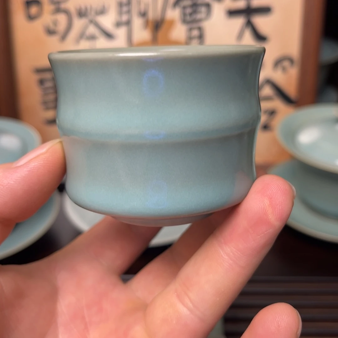 竹节杯天青釉全品