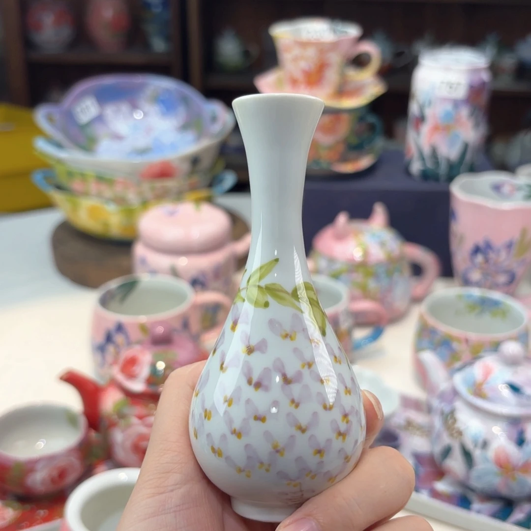 景德镇手绘高温釉下彩陶瓷茶具