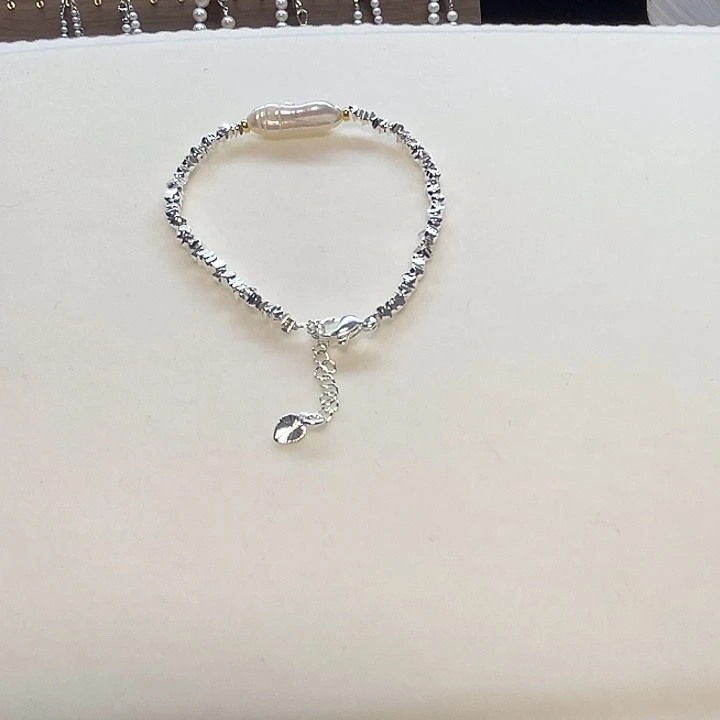钛钢手绳淡水珍珠