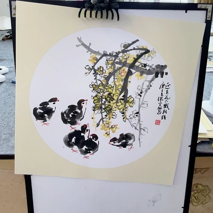 国画张圣敏先生纯手绘作品