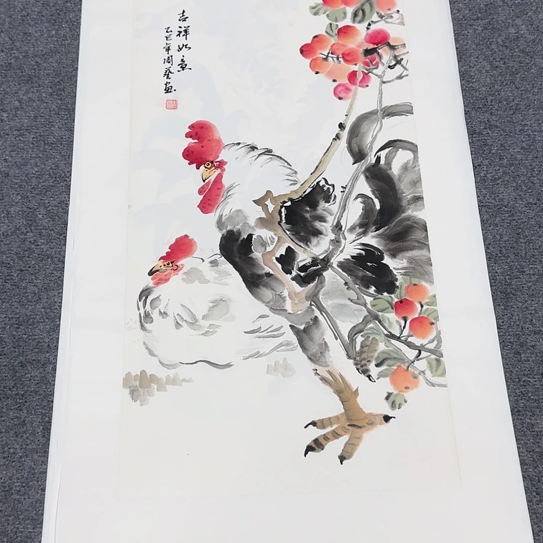 国画纯手工手绘国画作品山水花鸟