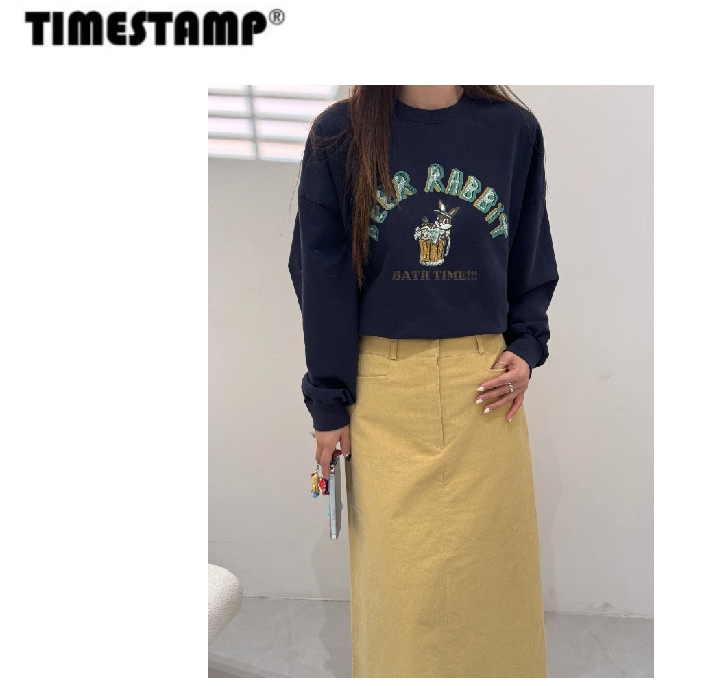 【TIMESTAMP】2025/620022泡菜国时尚简约洋气百搭兔子卫衣