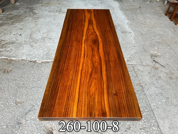 260-100-8送同材质支架实木大板家用茶桌餐桌办公桌实木大板桌