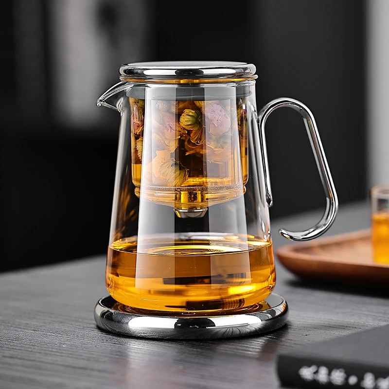 磁吸飘逸杯泡茶壶玻璃茶水分离过滤茶杯家用花茶壶办公室泡茶神器