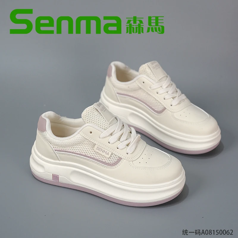 SENMA/森马2025夏季新款透气网面小白鞋时尚韩版百搭爆款休闲板鞋