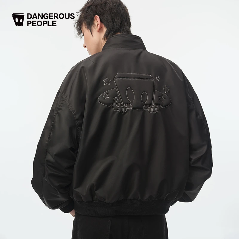 Dangerouspeople薛之谦dsp立体绣花夹克春季户外宽松百搭潮外套