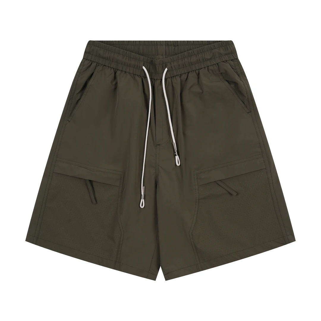 老颜原创夏季工装五分裤机能风新款薄款短裤宽松潮牌网眼休闲裤男