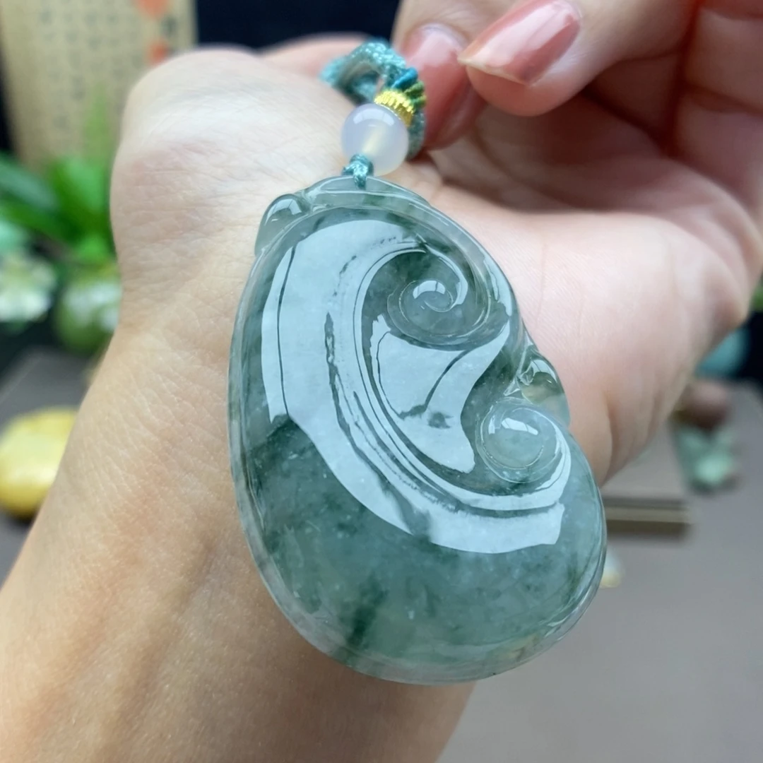 翡翠未镶嵌颈饰吊坠4