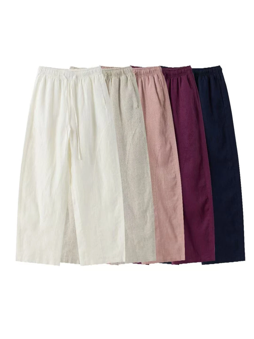 JR-清默认瑕疵NO退换！老钱亚麻裤，7830