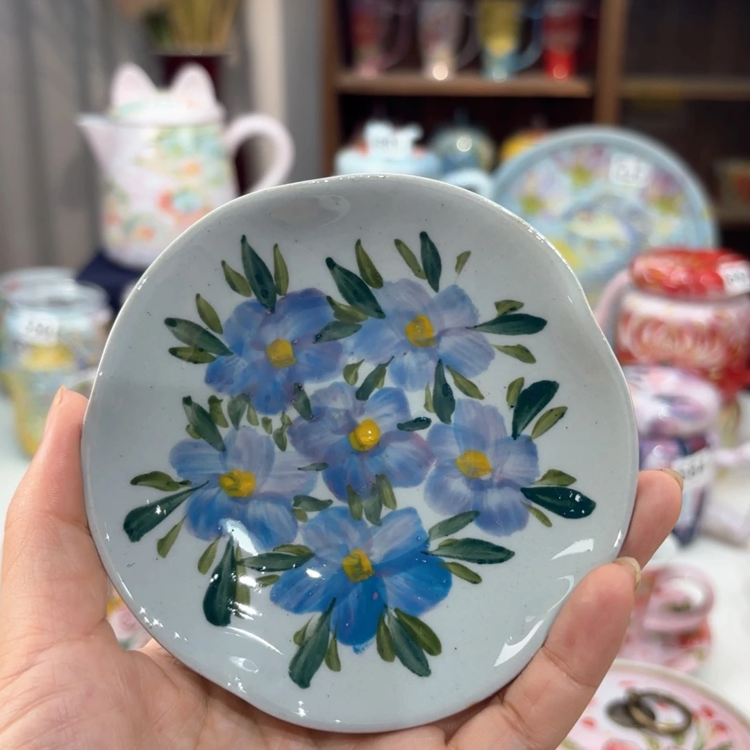 景德镇手绘高温釉下彩陶瓷茶具