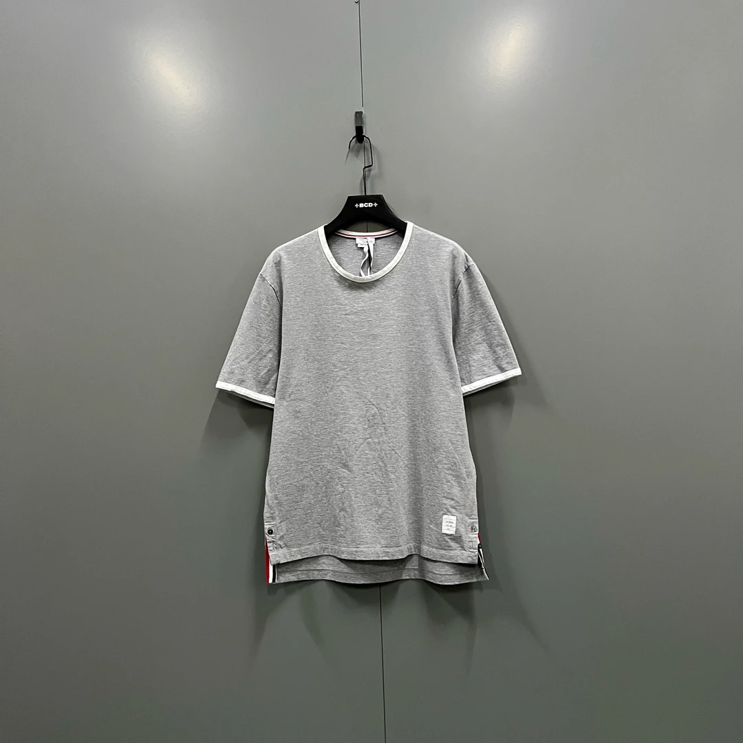 99新 THOMBROWNE tt2 TB 浅灰色圆领短袖 4码/98新/018057
