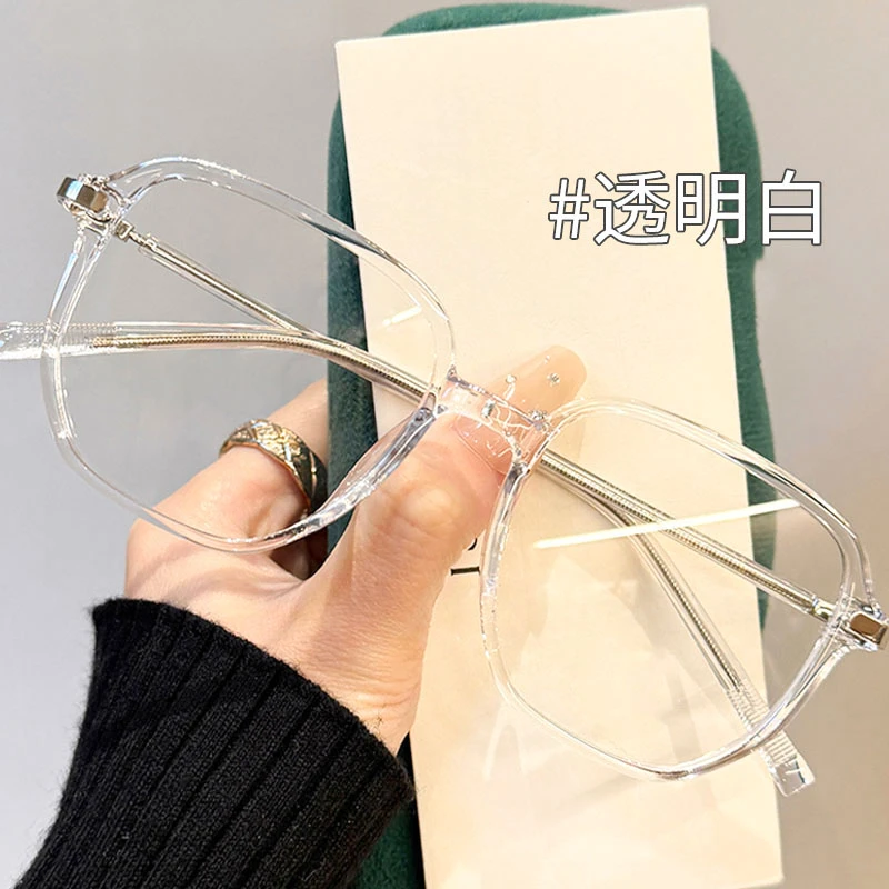 超轻透明近视眼镜框女可配度数防蓝光网上配散光方圆脸男眼睛镜架