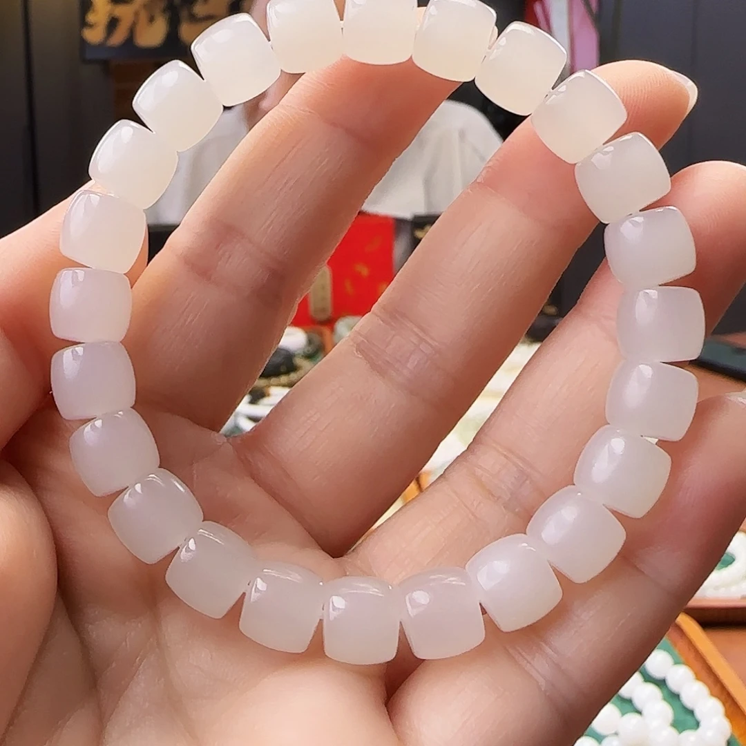 和田玉未镶嵌手链