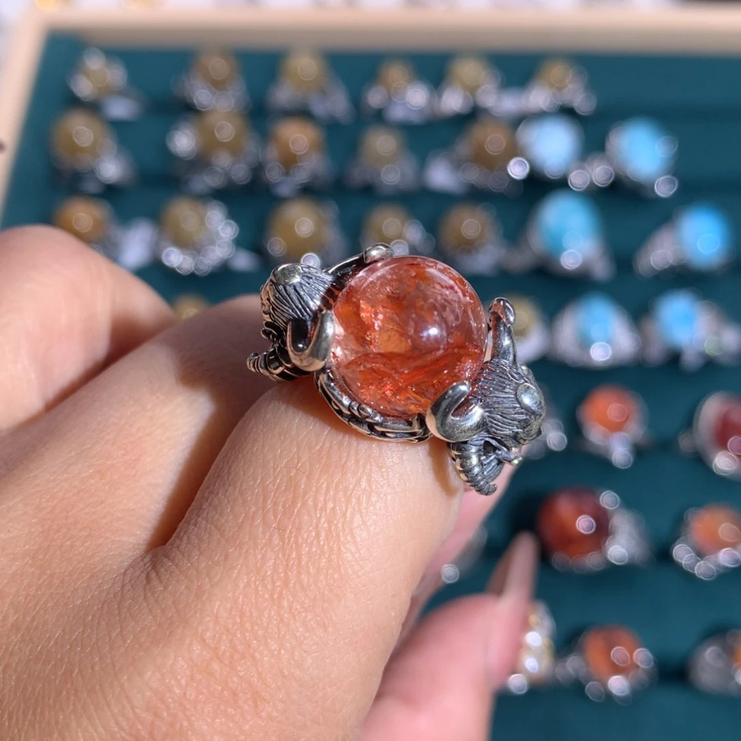 【闪购商品】水晶戒指银S925镶嵌小*?戒指