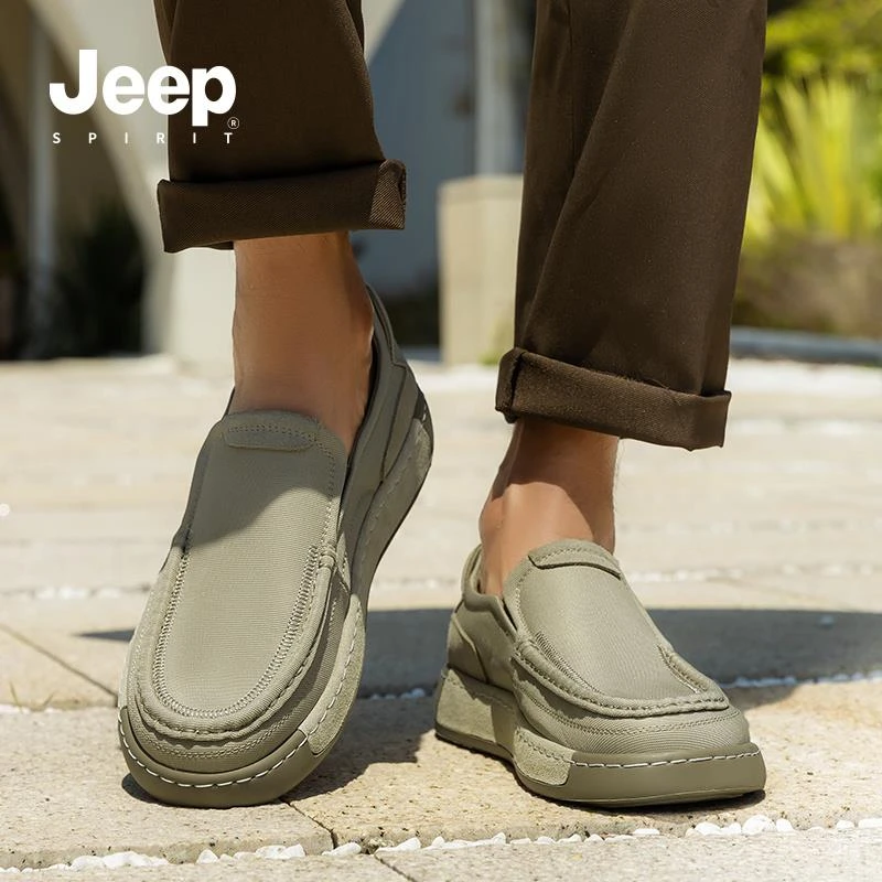 JEEPSPIRIT北京布鞋休闲风轻质布鞋软底潮鞋爸爸鞋透气轻便老人鞋