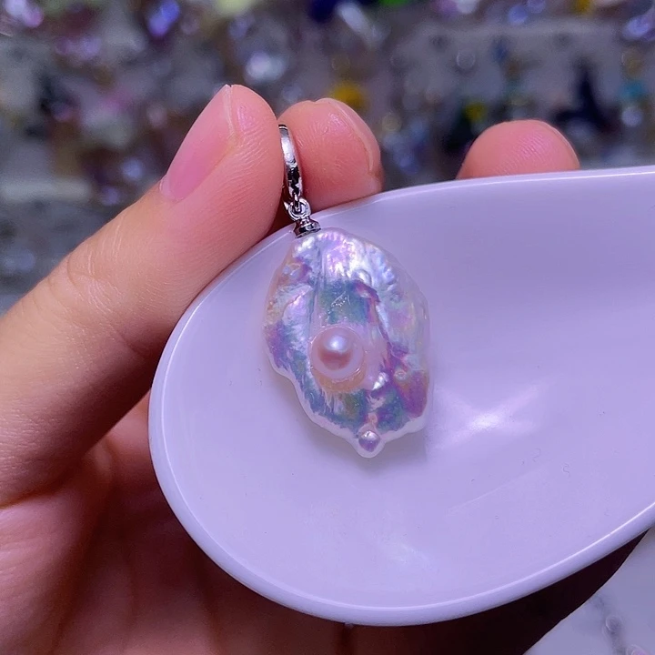 合金淡水珍珠颈饰005