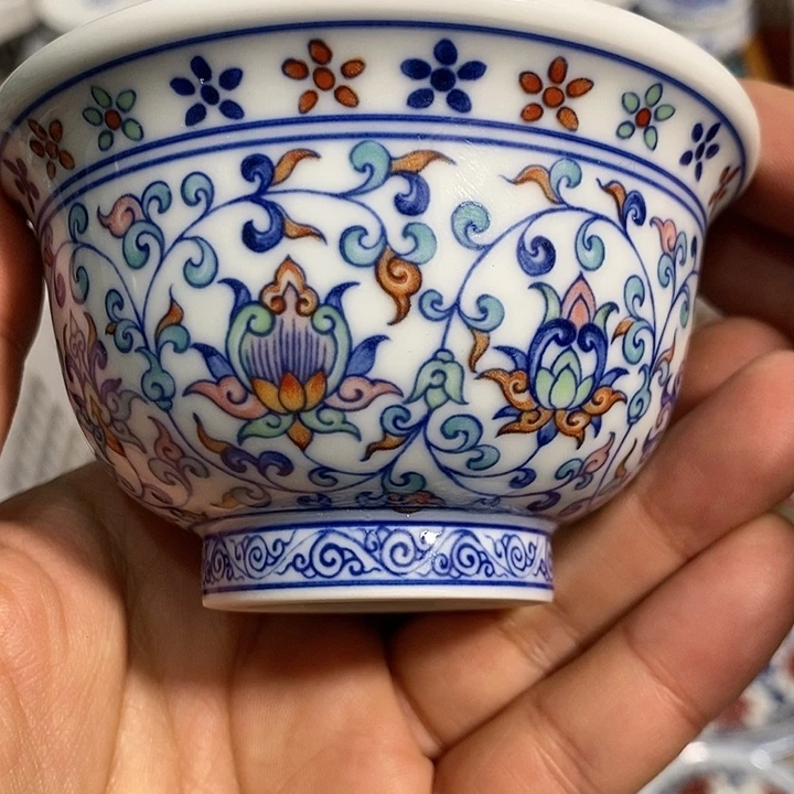 摆件陶景德镇陶瓷主人杯1223