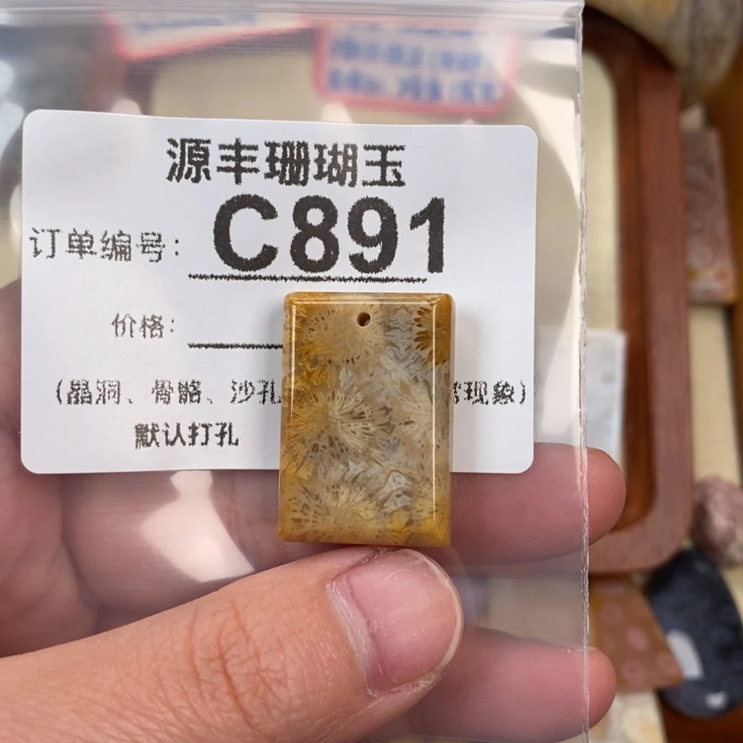 硅化玉颈饰未镶嵌小*露