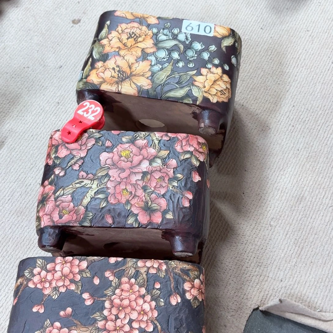 花***馆紫砂花盆陶瓷多肉花盆精品