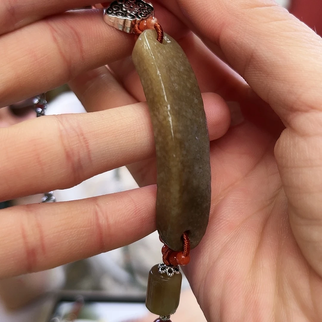 和田玉（糖玉）手链未镶嵌光板半镯